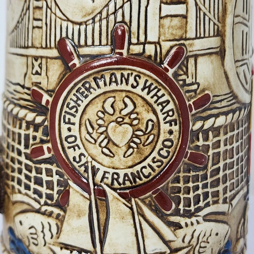 Vintage Budweiser Limited Edition San Francisco Ceramic Beer Stein - Picture 9 of 13